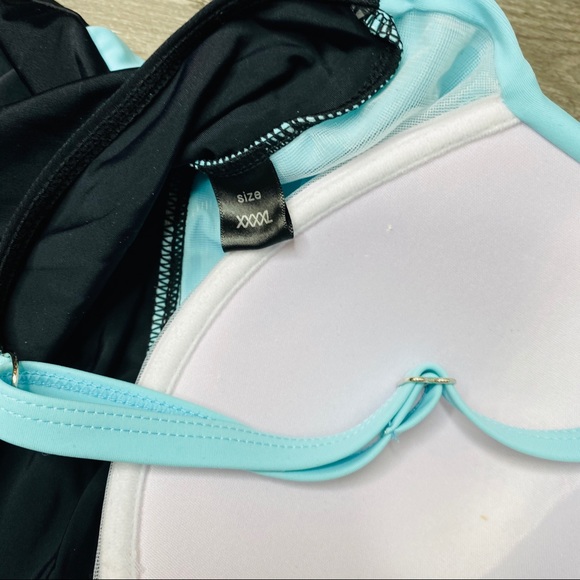 Unbranded 4XL tankini bikini bottoms blue black - Picture 8 of 9